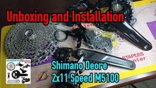 Shimano Deore 2x11 Speed M5100/ Unboxing and Installation ‼️