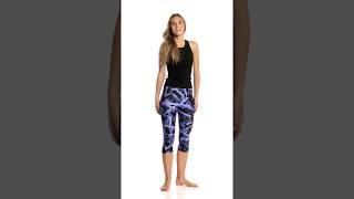 Marika Printed Powertek Yoga Capris | SwimOutlet.com