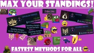 MAX YOUR STANDINGS NOW! - FASTEST METHODS FOR ALL SYNDICATES [WARFRAME]