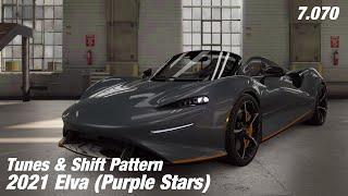 CSR2 | 2021 Elva (Purple Star) • tune & shift pattern • 7.070