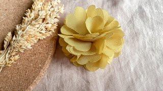 cloth flower tutorial - how to make cloth flower - DIY cloth flower