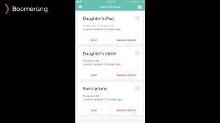 Boomerang Parental Control - iOS Parent Mode Overview (detailed)