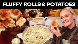 The Fluffiest Rolls and Mashed Potatoes | Bite's Friendsgiving Feast