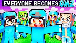 Everyone BECOMES OMZ in Minecraft With Crazy Fan Girl!