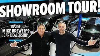 Tour of MIKE BREWER'S used car dealership | Behind the scenes of Wheeler Dealer star's showroom