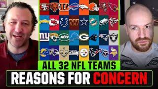 Reasons for Concern for All 32 NFL Teams