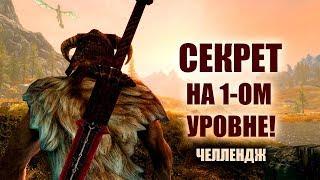 Skyrim - СЕКРЕТ НА 1-ОМ УРОВНЕ! ЧЕЛЛЕНДЖ! ( Секреты #198 )