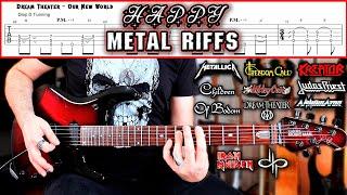 10 Great HAPPY METAL Riffs With Tabs