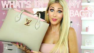 WHAT'S IN MY BAG? | AFFORDABE LOUIS VUITTON LOCKME SHOPPER