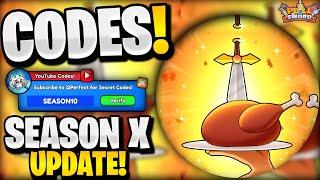 *NEW* ALL WORKING SEASON X UPDATE CODES FOR PULL A SWORD! ROBLOX PULL A SWORD CODES