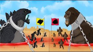 Evolution of HEAD GODZILLA vs Evolution of HEAD KING KONG: POWER LEVELS / CARTOON ANIMATION