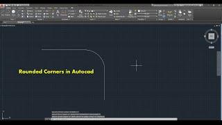 Make Rounded corners in autocad