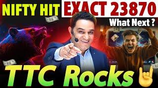 Nifty Hit Exact 23870-Perfect TTC Levels | What Next ? @realscalpervipul