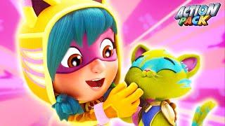  SUPER CAT!  | Action Pack | Cartoon Adventures for Kids