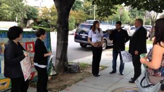 Cotton Campaign delivers petition at Embassy of Uzbekistan in Washington