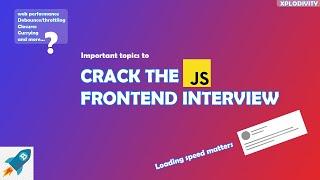 Topics to review before any Frontend developer interview | JavaScript