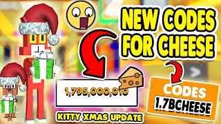 ALL 21 *NEW* ROBLOX KITTY CODES FOR 1+ BILLION CHEESE  DECEMBER XMAS UPDATE CODES OF KITTY 