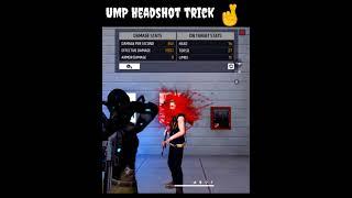 Ump Secret Headshot TrickUmp In Scope Auto Headshot Trick| @WhiteFFUmp Scope On Headshot Trick