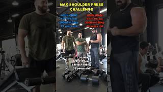 Who Wins Max Shoulder Press Challenge? 