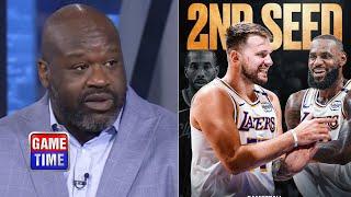 NBA Gametime | LeBron and Luka are taking Lakers to TOP of West - Shaq on LA beat Clippers 108-102