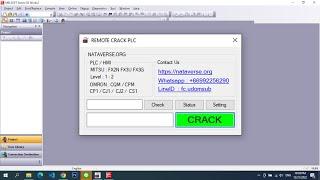 Remote Crack PLC บริการปลดล็อคพาสเวิร์ด PLC  FX3U FX3G FX2N , Omron CP1H CP1L CP1E CJ1M CJ2M CS1