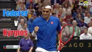 Federer v Krygios Laver Cup 2018 Highlights.