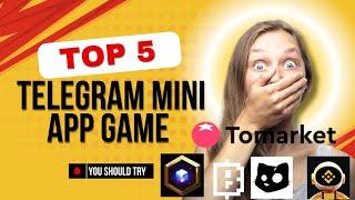 Top 5 telegram mini app Crypto games you should try in 2024 | Telegram Mini app | #telegramminiapp