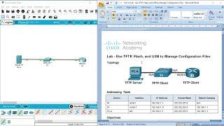 10.6.12 Lab - Use TFTP, Flash, and USB to Manage Configuration Files