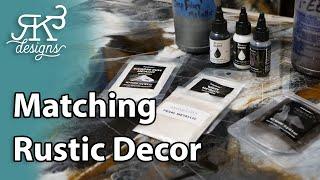 Easy Epoxy Marbled Finish With Neutrals And Earth Tone Colors | RK3 Designs