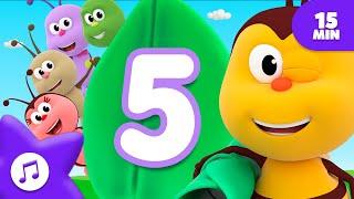 Five Little Bugs Kids Songs & Nursery Rhymes | Boogie Bugs