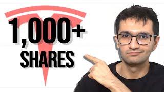 How I Accumulated Over 1000 Tesla Shares (How You Can Too)