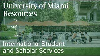 University Resources: International Student Scholar Services