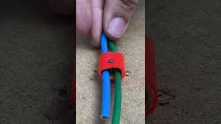 Every pro electrician uses a piece of hose for this. #ProElectricHack #ToolTrick #WiringTips #smart