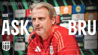 Pressekonferenz vor LASK - Cercle Brugge