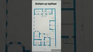IHCHAM UY LOYIHASI #shorts #zamonaviyuylar #uzbekuylari #uychizmalari
