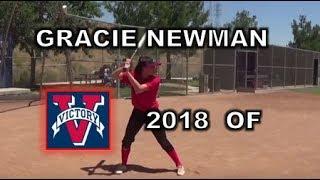 Gracie Newman 2018 Outfield Softball Recruit/Skills Video