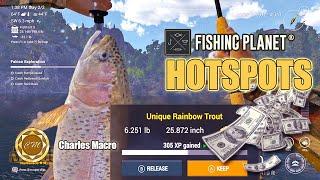 BEST HOTSPOT | FALCON LAKE | THE MOUNTAIN WATCHER | UNIQUE TROUT | Fishing Planet | Ep. 18