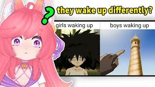 Men Wake Up HOW????  | Kitsu reacts to Men VS Women Memes | Vtuber Reacts to Memes