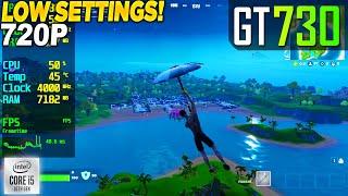 Fortnite Chapter 2 Remix GT 730 + İ5 10400F - 720p Low, Performance Mode,