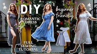 DIY ROMANTIC DRESS SEWING TUTORIAL - Ana Lucia Dress (w/ pattern)