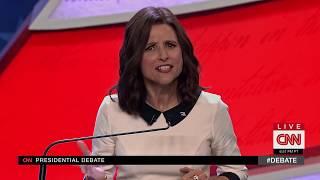 Fmr. President Selina Meyer at presidential debate "Man Up!"