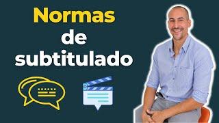  Normas de SUBTITULADO | Aprende las REGLAS de subtitulación