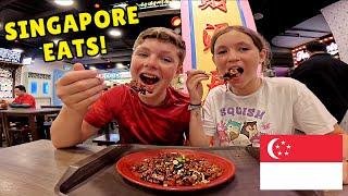 Trying Our Favorite HAWKER FOOD in Singapore! | Malaysia Boleh with Bags Packed Kids 