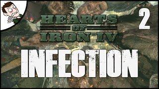 ZOMBIES INVADE FRANCE!  Hearts of Iron 4 Infection Mod Gameplay - Part 2