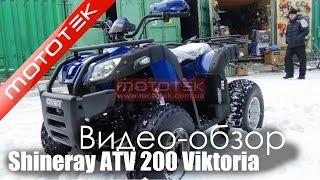 Квадроцикл Shineray ATV 200cc Viktoria ELAND200 | Видео Обзор | Обзор от Mototek