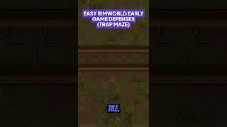 [RimWorld] EASY RimWorld Early Game Defenses: Trap Maze Edition #shorts #gaming #rimworld