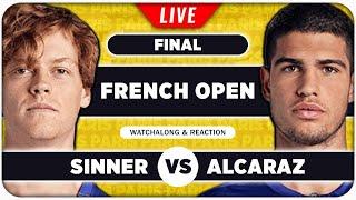 SINNER vs ALCARAZ • French Open 2025 Final • LIVE Tennis Watchalong