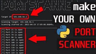 DIY Python PORT SCANNER | LIKE NMAP