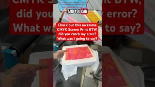 Check out this awesome CMYK Screen Print. #tshirt #screenprinting #cmyk #smallbusiness #art ￼