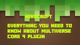 How to setup worlds with configuration minecraft (multiverse core plugin)